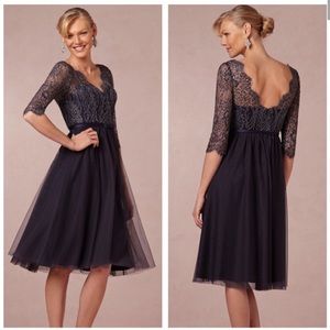Va Et Vien Navy Lace Dress